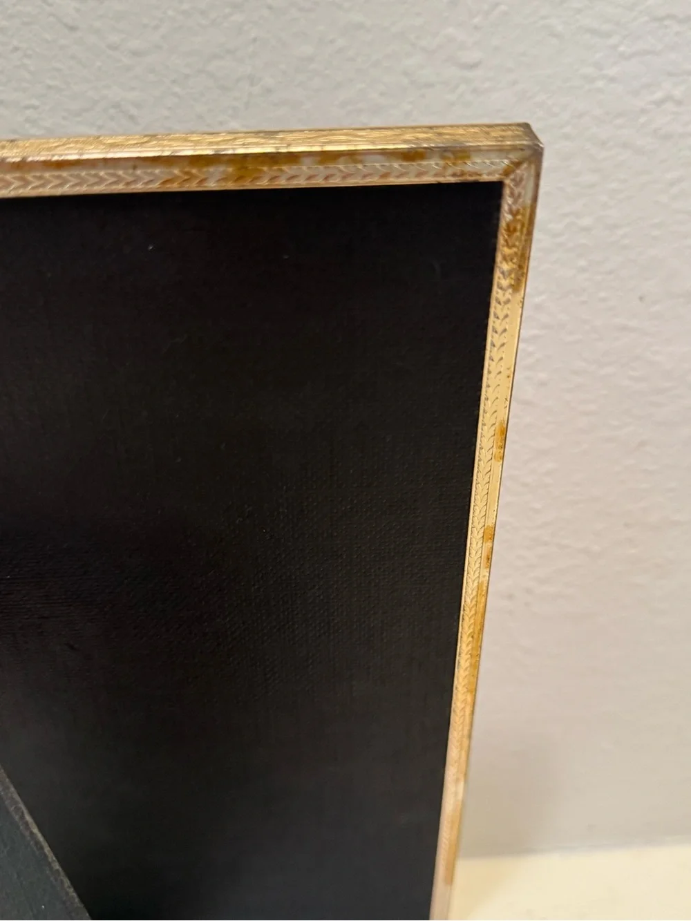Vintage Victorian Style 8x10 Tarnished Brass Picture Frame with Easel
